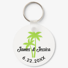 Palm Tree Nom et Date Modèle Mariage Favoriser