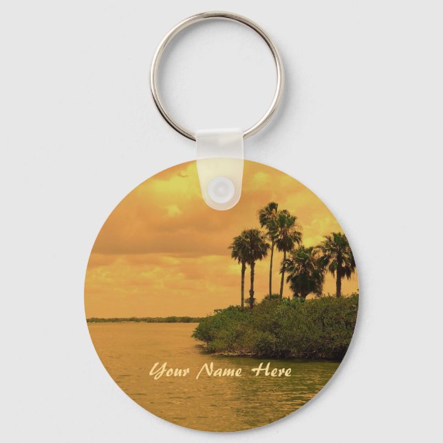 Porte-clés Palm Tree Reverie personnalisée (Recto)