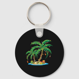 Porte-clés Palmier de Noël Tropical Xmas Cadeau Cocotier Lig