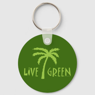 Porte-clés Palmier vert en direct De l'environnement