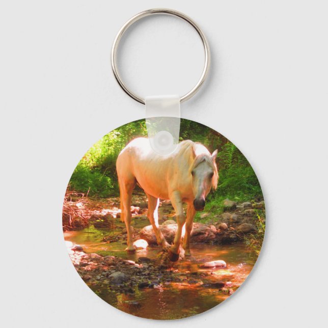 Porte-clés Palomino Quarter Horse (Recto)