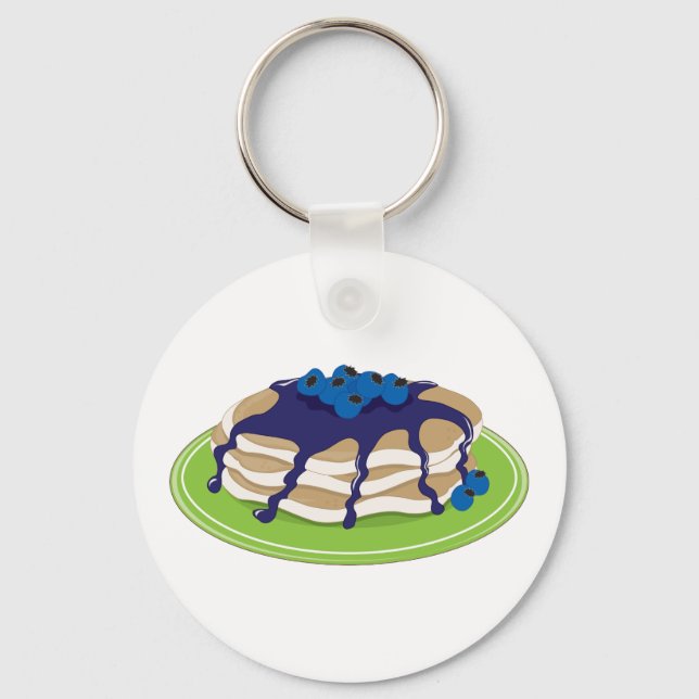 Porte-clés Pancakes Blueberry (Recto)