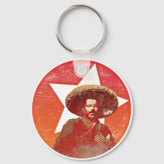 Porte-clés Pancho Villa Vintage étoile rouge