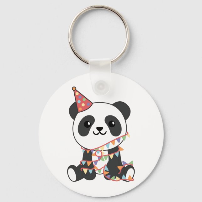 Porte-clés Panda Anniversaire Pour Enfants Un Porte - clé Ann (Recto)
