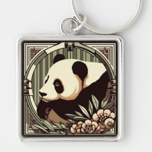 Porte-clés Panda Bear Art Déco