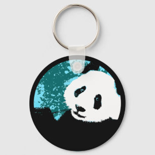 Porte-clés panda. cercle.