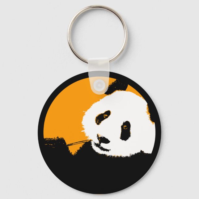 Porte-clés panda. couleur cercle personnalisable. (Recto)