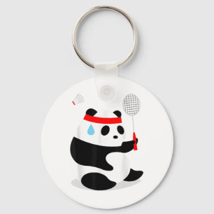 Porte-clés Panda de badminton transpire Manqué