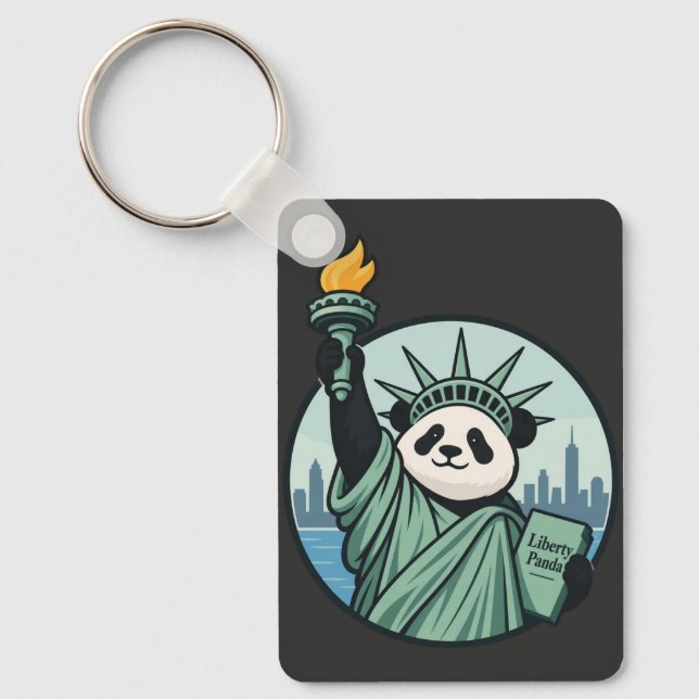 Porte-clés Panda de la Liberté (Recto)