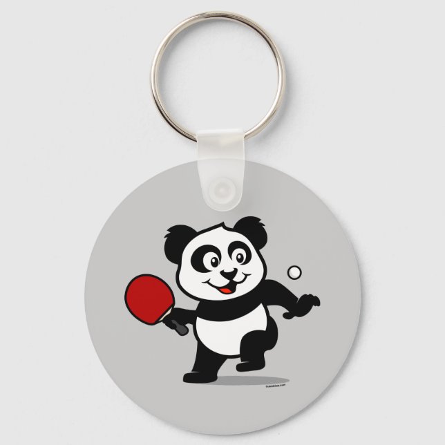 Porte-clés Panda de tennis de table (Recto)