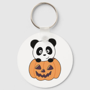 Porte-clés Panda En Citrouille Sweet Pandas Happy Halloween K