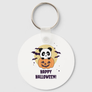 Porte-clés Panda En Pandas Douces Citrouilles Bonne Halloween