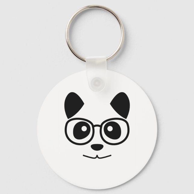 Porte-clés Panda et lunettes (Recto)
