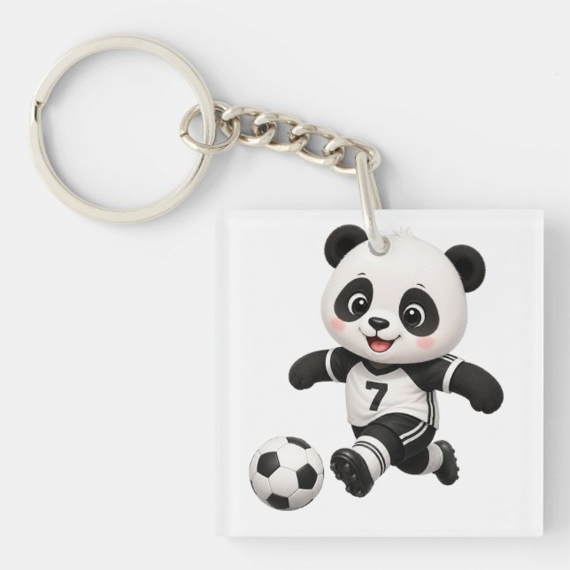Porte-clés Panda Football  (Devant)