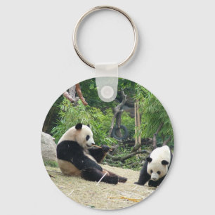Porte-clés Panda géant dans un zoo d'animaux sauvages photogr