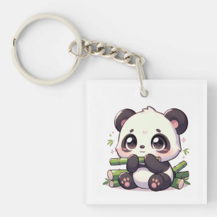 Porte-clés panda kawaii