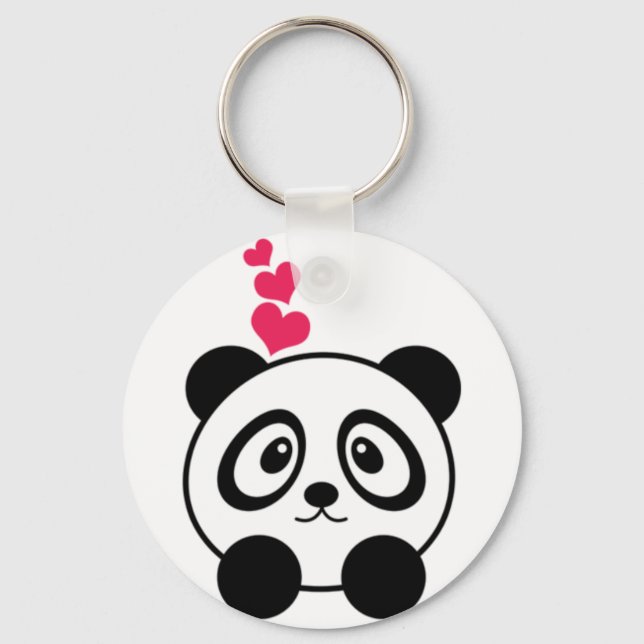 Porte-clés Panda Love (Recto)