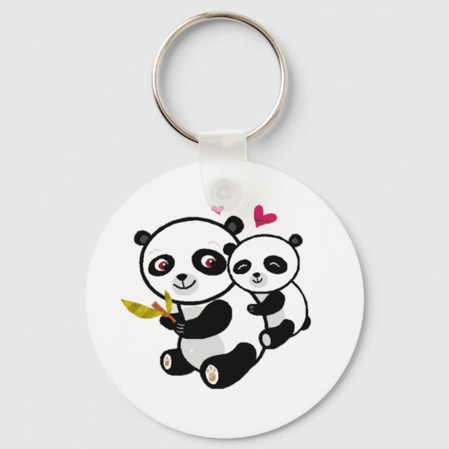 Porte-clés Panda Love <3 (Recto)