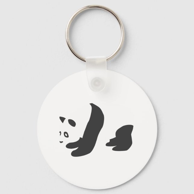 Porte-clés Panda (noir) (Recto)