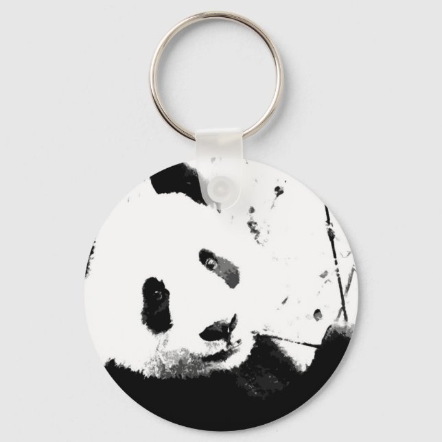 Porte-clés Panda noir et blanc (Recto)