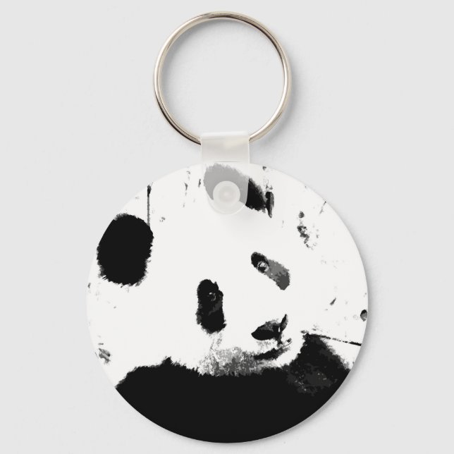 Porte-clés Panda noir et blanc (Recto)