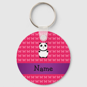 Porte-clés Panda nommé personnalisé
