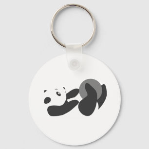 Porte-clés Panda Playing (Noir)