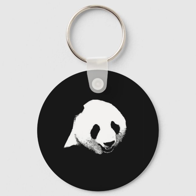 Porte-clés Panda Pop Art (Recto)