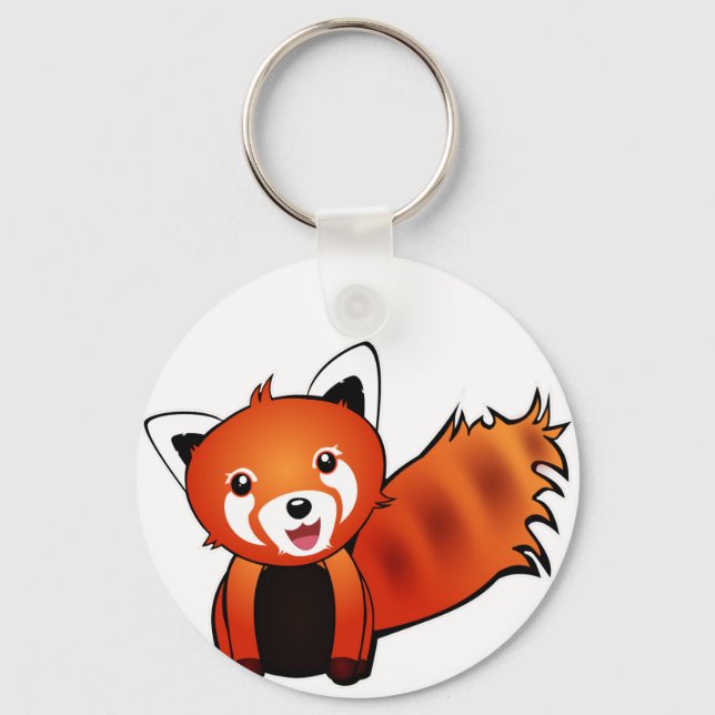 Porte-clés Panda Rouge (Recto)
