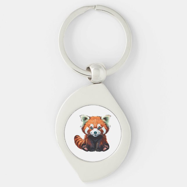 Porte-clés Panda roux (Devant)