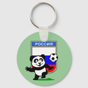 Porte-clés Panda Russie de football