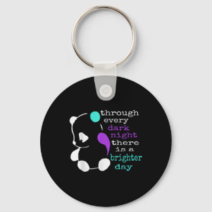 Porte-clés Panda Semicolon Cadeau Prévention Suicide Sensibil