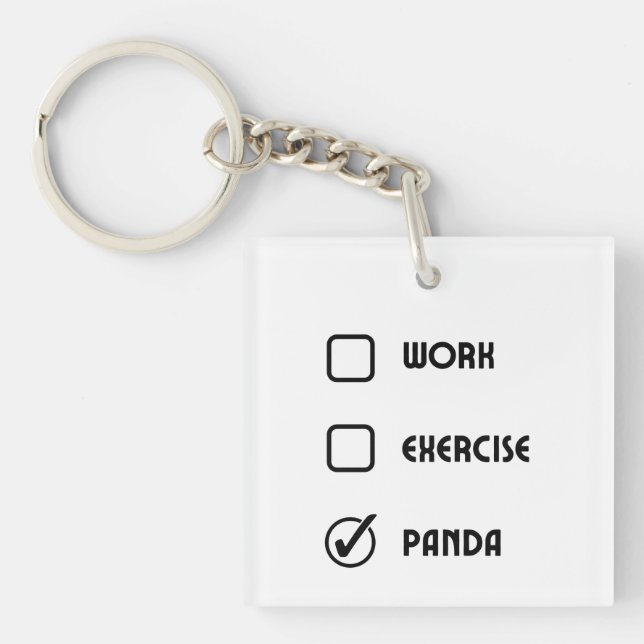 Porte-clés Panda Status Square (Devant)