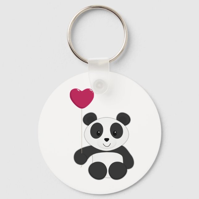 Porte-clés Panda Valentine (Recto)