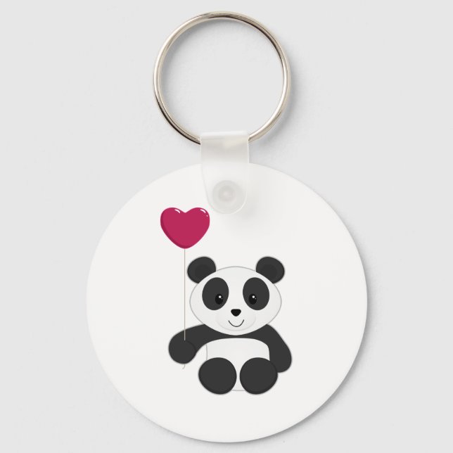 Porte-clés Panda Valentine (Recto)
