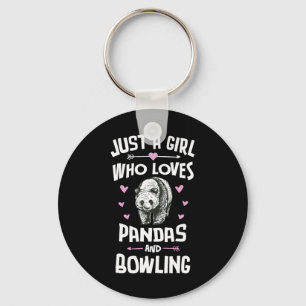 Porte-clés Pandas Et Bowling Chemise Cadeaux Filles Femmes