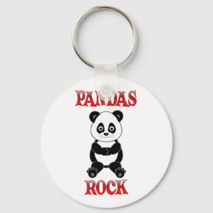 Porte-clés Pandas Rock