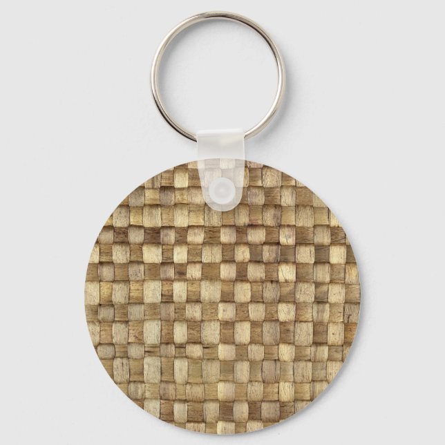 Porte-clés Panier d'artisanat Texture sans couture (Recto)