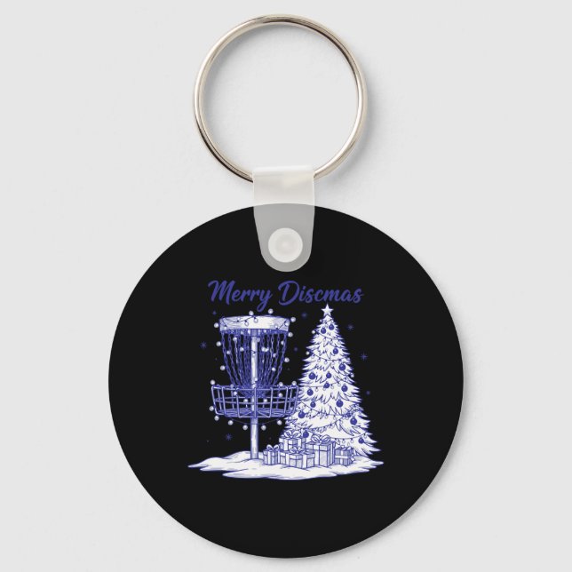 Porte-clés Panier de golf à disque Merry Discsmas arbre de No (Recto)