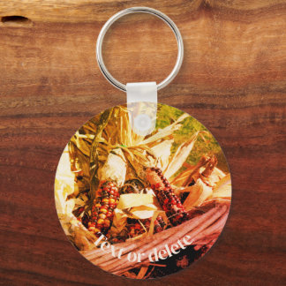 Porte-clés Panier de maïs indien Vintage personnalisé