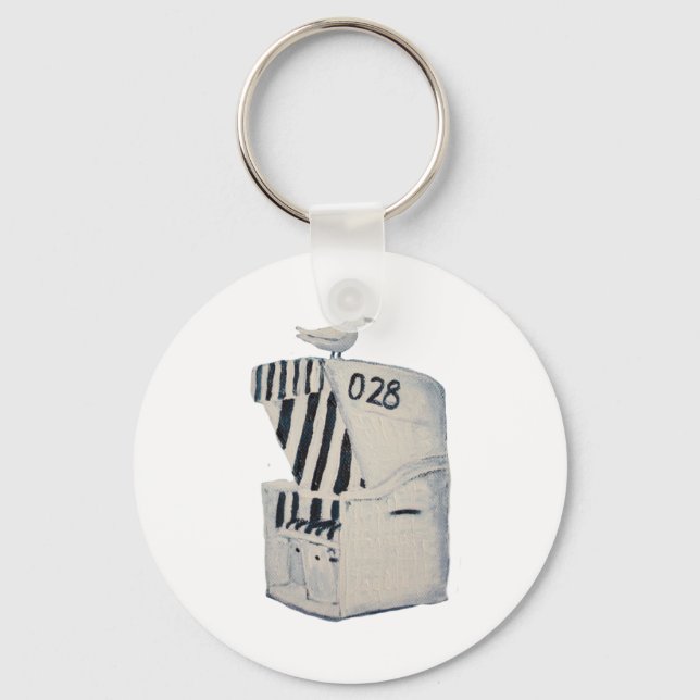 Porte-clés Panier de plage (Recto)