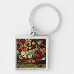 Porte-clés Panier des fleurs