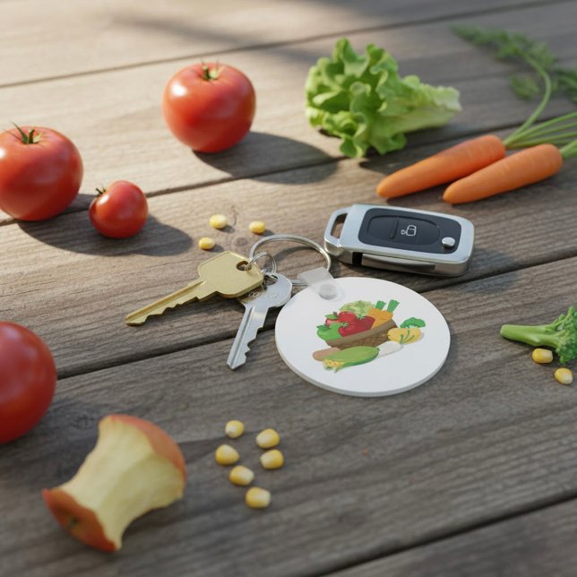 Porte-clés Panier végétal (Créateur téléchargé)