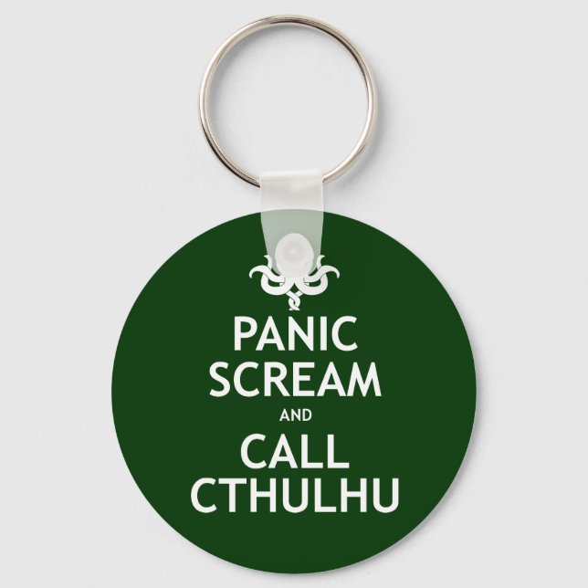 Porte-clés Panique et appel Cthulhu (Recto)