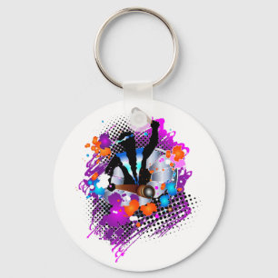 Porte-clés Panman Abstrait et dynamique du carnaval