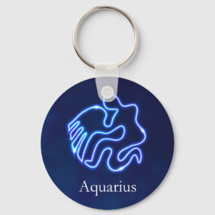 Porte-clés Panneau Aquarius/Zodiac/signe eau/horoscope/soleil