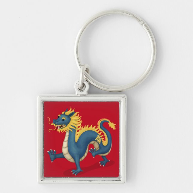 Porte-clés Panneau astrologie chinois Zodiac Dragon Cute (Devant)