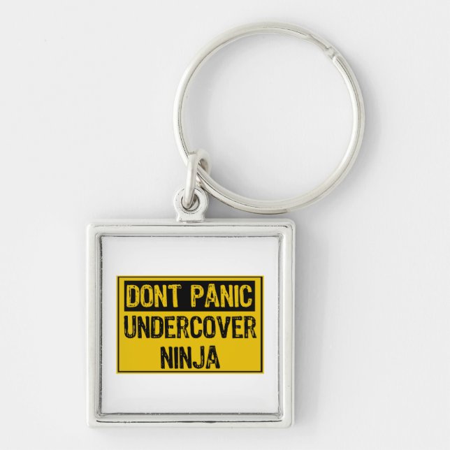 Porte-clés Panneau de Panique - Ninja caché (Devant)