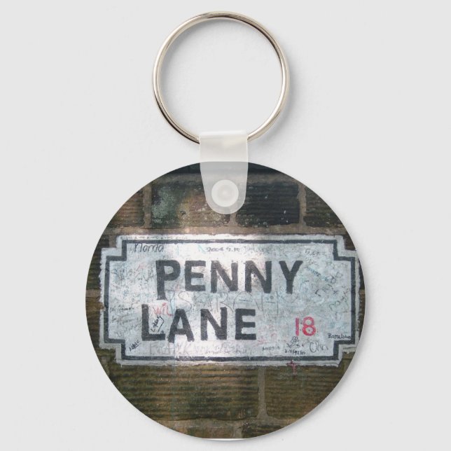 Porte-clés Panneau de rue Penny Lane (Recto)