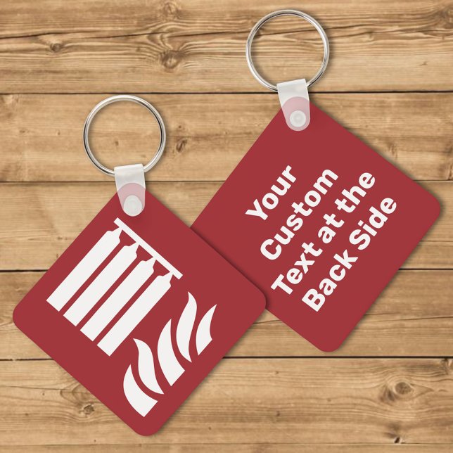 Porte-clés Panneau de sécurité de la batterie d'extinction d' (Créateur téléchargé)